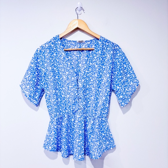 Sienna Sky Tops - SIENNA SKY Blue flow floral top